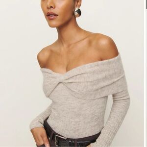 Reformation Florie Twist Front Sweater